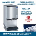 Distributeur glaçons nuggets 115 kg/24h MANITOWOC