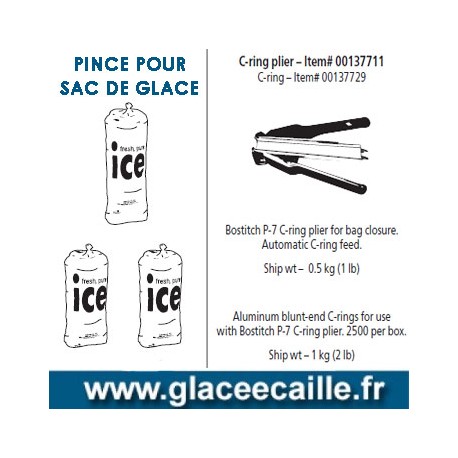 PINCE POUR SAC DE GLACE