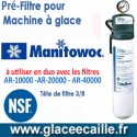 Filtre pour machine à glace MANITOWOC