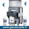 BAC DE STOCKAGE GLACE CUBE AVEC ENSACHEUR SEMI AUTOMATIQUE