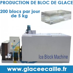 Machine à bloc de glace afrique 200 par jour.