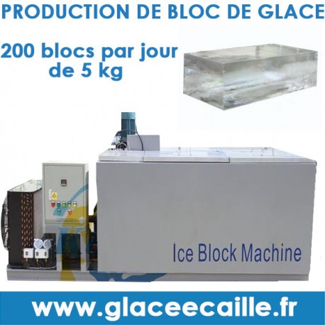 Machine à bloc de glace afrique 200 par jour.