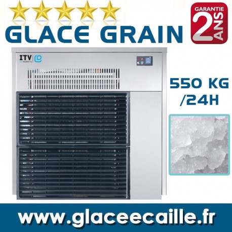 Machine à glace pilée 250 KG par 24H - Refroidissement à l'eau