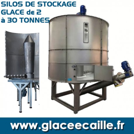 SILO DE STOCKAGE GLACE de 2T à 30 TONNES