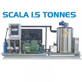 Glace écaille 1500 kg paillette pour poissonnier pèche et aquaculture
