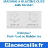 MACHINE A GLACON 400 KILOS PAR 24H SPIKA